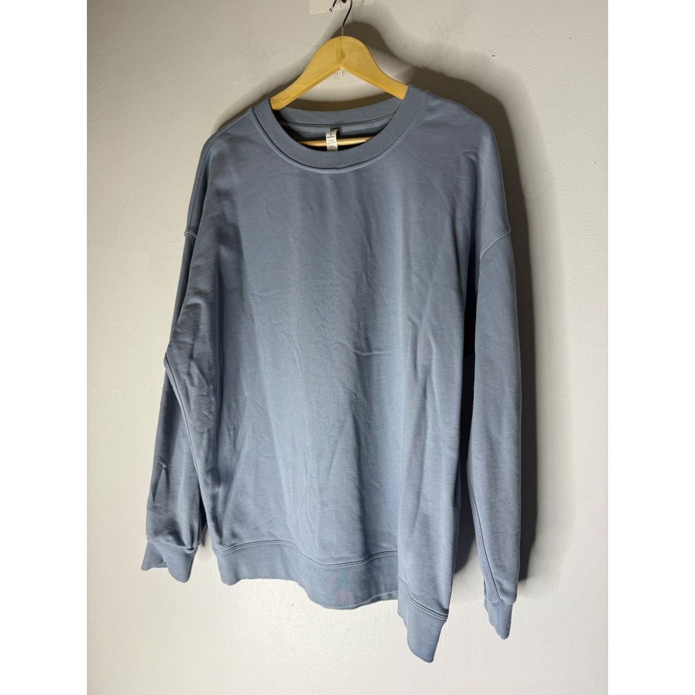Lululemon Perfectly Oversized Crew Sweatshirt Chambray Blue Grey Size 10